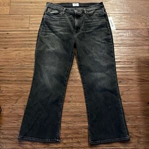 Hudson Blair High Rise Bootcut Crop Black Jeans Size 32